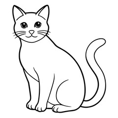  cat vector illustration.
