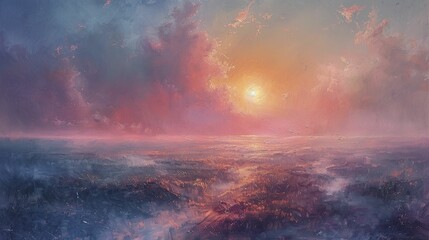 In the quiet embrace of dawn's pastel hues, gentle awakenings unfold in the soft, ethereal light.