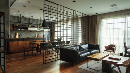 Dividing without dividing Unlike traditional solid partitions the Iron Divisions Metal Grating allows for a sense of separation without actually dividing the space. This maintains .