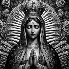 Our Lady of Guadalupe: Symbol of Faith and Devotion in the Catholic Christian Tradition - obrazy, fototapety, plakaty