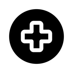 hospital glyph icon