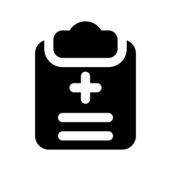 medical report glyph icon