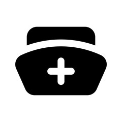 Obraz premium nurse glyph icon