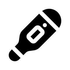 thermometer glyph icon