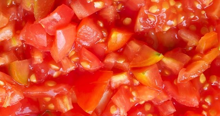 chopped tomatoes background