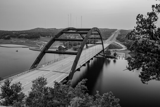 Fototapeta Pennybacker Bridge Overlook Austin Texas