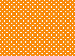 texturised white color polka dots over dark orange background