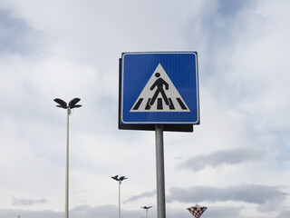 zebra crossing sign