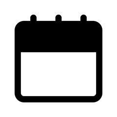 calendar glyph icon
