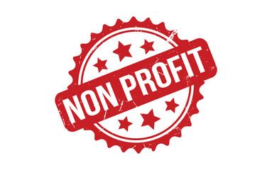 Non Profit rubber grunge stamp seal vector