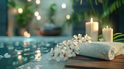 Tranquil Spa Relaxation Session with Serene Decor and Calming Ambiance