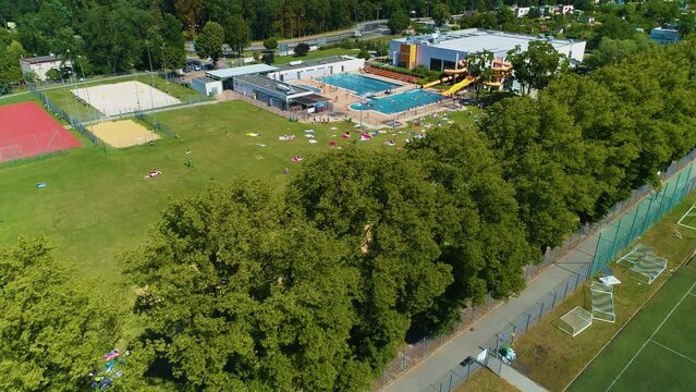 Swimming Pool Chrobry Glogow Basen Aerial View Poland
