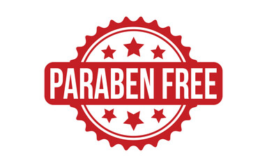 Paraben Free rubber grunge stamp seal vector