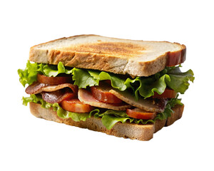 Bacon sandwich isolated on transparent background