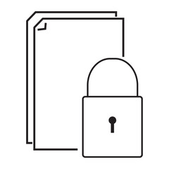 security file icon vector design. data security icon vector design