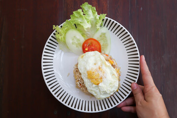 stir fried rice or fried rice with sunny side up egg