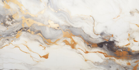 Minimalist gray marble abstract background with gold texture. Simple marble monochrome banner