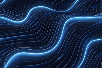 Electric Blue: Dynamic Light Abstract
