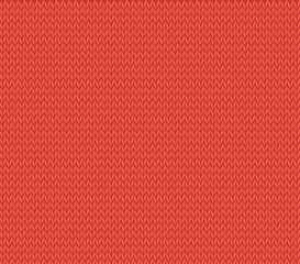 Knitted texture. Red color. Imitation knitted texture for the background. Hand work. Vector. Graphics. Use for backgrounds, covers, collages, web design and printing. - obrazy, fototapety, plakaty