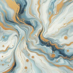 Fototapeta premium Blue and Gold Marble Abstract Vector: Marbled Wallpaper Design Featuring Natural Swirls of Marble and Gold Dust