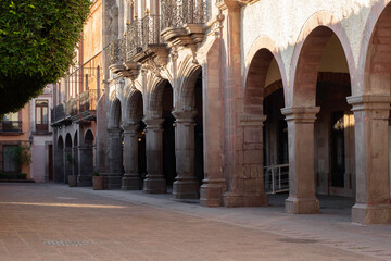 places in the historic center of Queretaro, where we can find beautiful arches supported by...