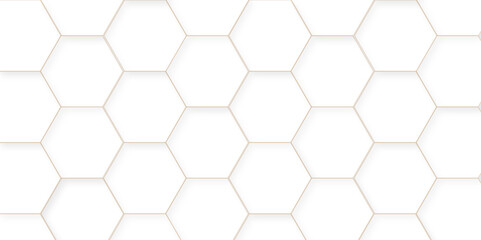 Abstract background with hexagons. Geometric hexagon polygonal pattern background vector. seamless bright white abstract honeycomb grid cell tile technology texture backdrop concept.