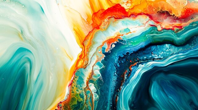 A close up of a colorful abstract background with swirls and colors