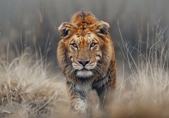 Obraz premium Majestic portraits of wild animals in their natural habitats, showcasing the beauty and diversity of wildlife from around the world. 