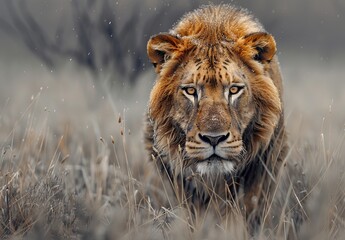 Obraz premium Majestic portraits of wild animals in their natural habitats, showcasing the beauty and diversity of wildlife from around the world. 