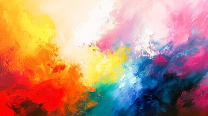 Colorful background with brush strokes