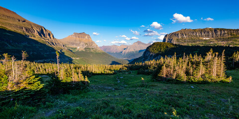 Panorama View Glacier National Park