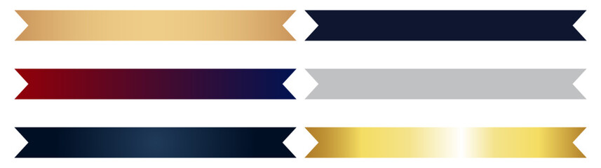 Obraz premium Ribbons Collection in Different Beautiful Colors