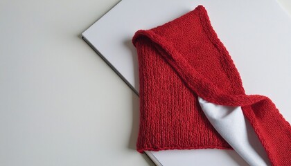 red knit background High gauge in bright colours 