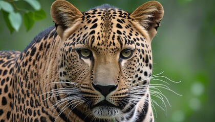 Majestic Leopard in bright colours 
