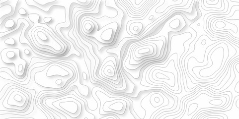 Topographic map. Geographic mountain relief. Abstract lines background. Contour maps. Vector illustration, Topo contour map on white background, Topographic contour lines vector map seamless pattern.