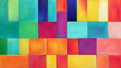abstract painting composed of vibrant blocks of color, ideal for backgrounds, social media, and wallpaper textures. a popular choice for adding visual interest. - obrazy, fototapety, plakaty