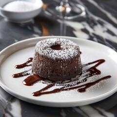 Decadent Chocolate Lava Cake on Plate

