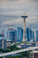 Needle Tower Seattle Closeup