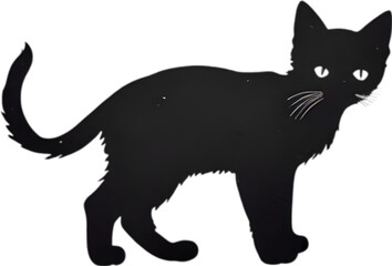 Obraz premium Close-up painting of a cute kitten.