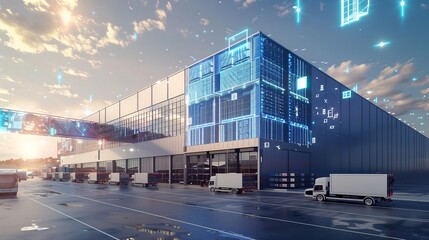  modern logistics warehouse