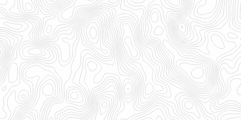 Vector geography landscape Topo contour map on white background, Topographic contour lines. Seamless pattern with lines Topographic map. Geographic mountain relief diagram line wave carve pattern.