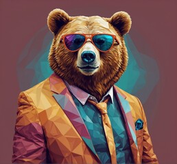 teddy bear with sunglasses