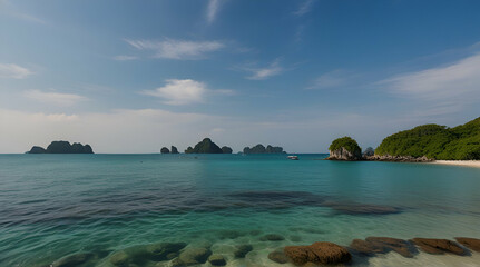 Fototapeta premium Verdier d'europe au sol dans les brindilles de gazon et fleurs sauvages..generative.ai