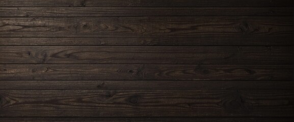 empty wooden table with smoke float up on dark background