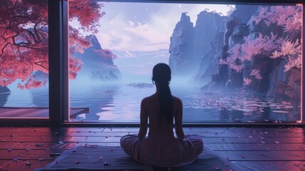 Escape into tranquility with serene digital landscapes designed to foster mindfulness and peaceful introspection.