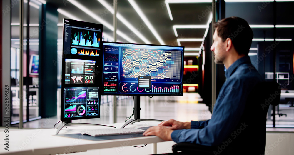 Aufkleber Data Analyst With Data Analytics KPI