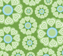 Abstract floral mandala pattern template background, geometric shaped elements, graphic design...