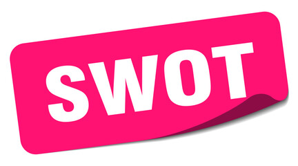 swot sticker. swot label