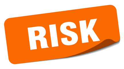 risk sticker. risk label