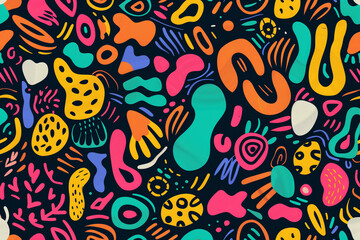 Obraz premium Abstract Colorful Pattern with Geometric Shapes. Good for graphic design, cards, posters, invitations 